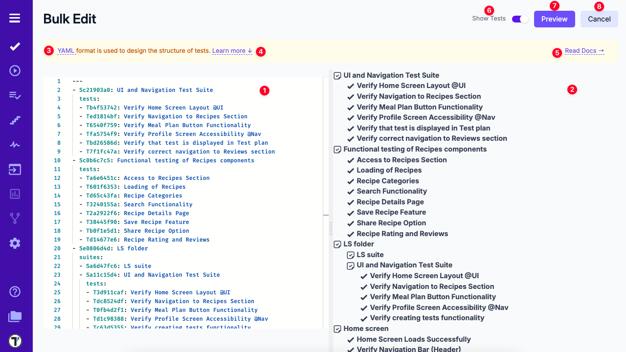 Bulk editor overeview